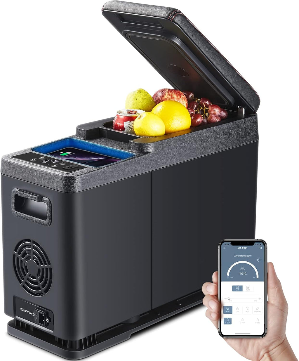 12 Volt Portable Car Refrigerator Freezer, 9 Quart R476