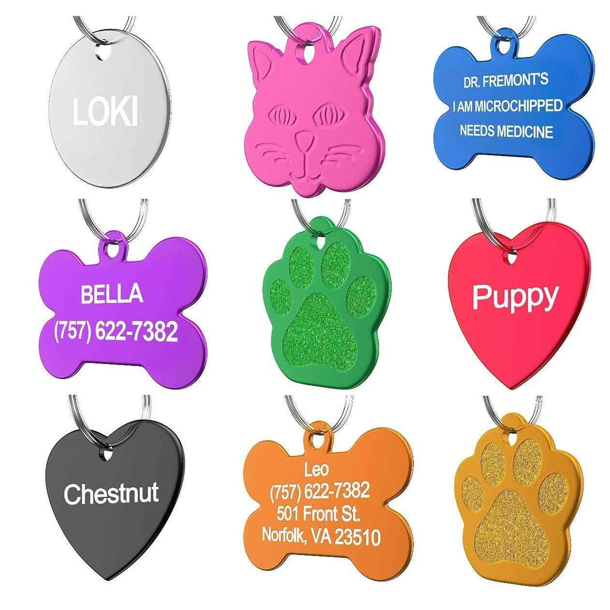 Custom Pet ID Tag C83976