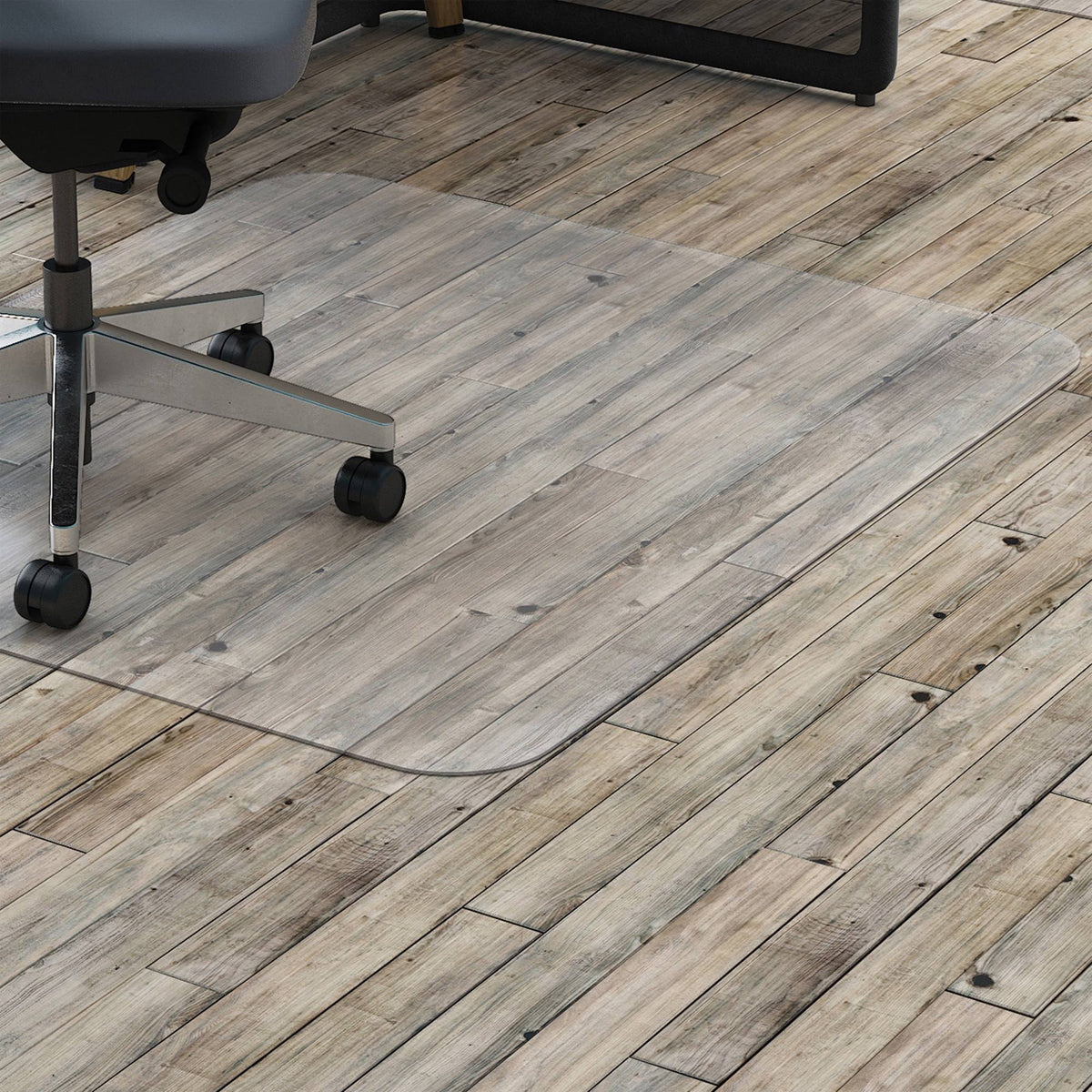 Hard Floor Rectangular Polycarbonate Chairmat I38536