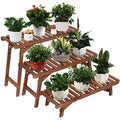 3 Tier Ladder Shelf Wood Plant Stand Q717