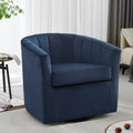 Blue Velvet Swivel Accent Chair P82501