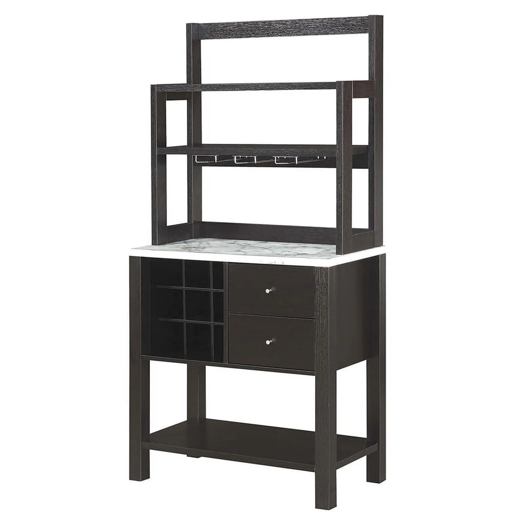 Espresso Wood Finish Serving Bar U702296
