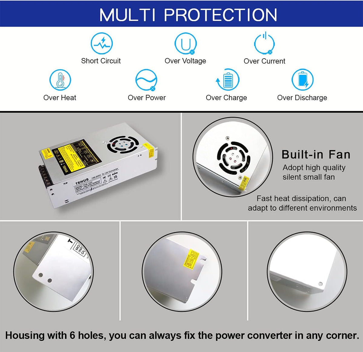 110V/220V to DC 12V 20A 240W Switching Power Supply Z86649
