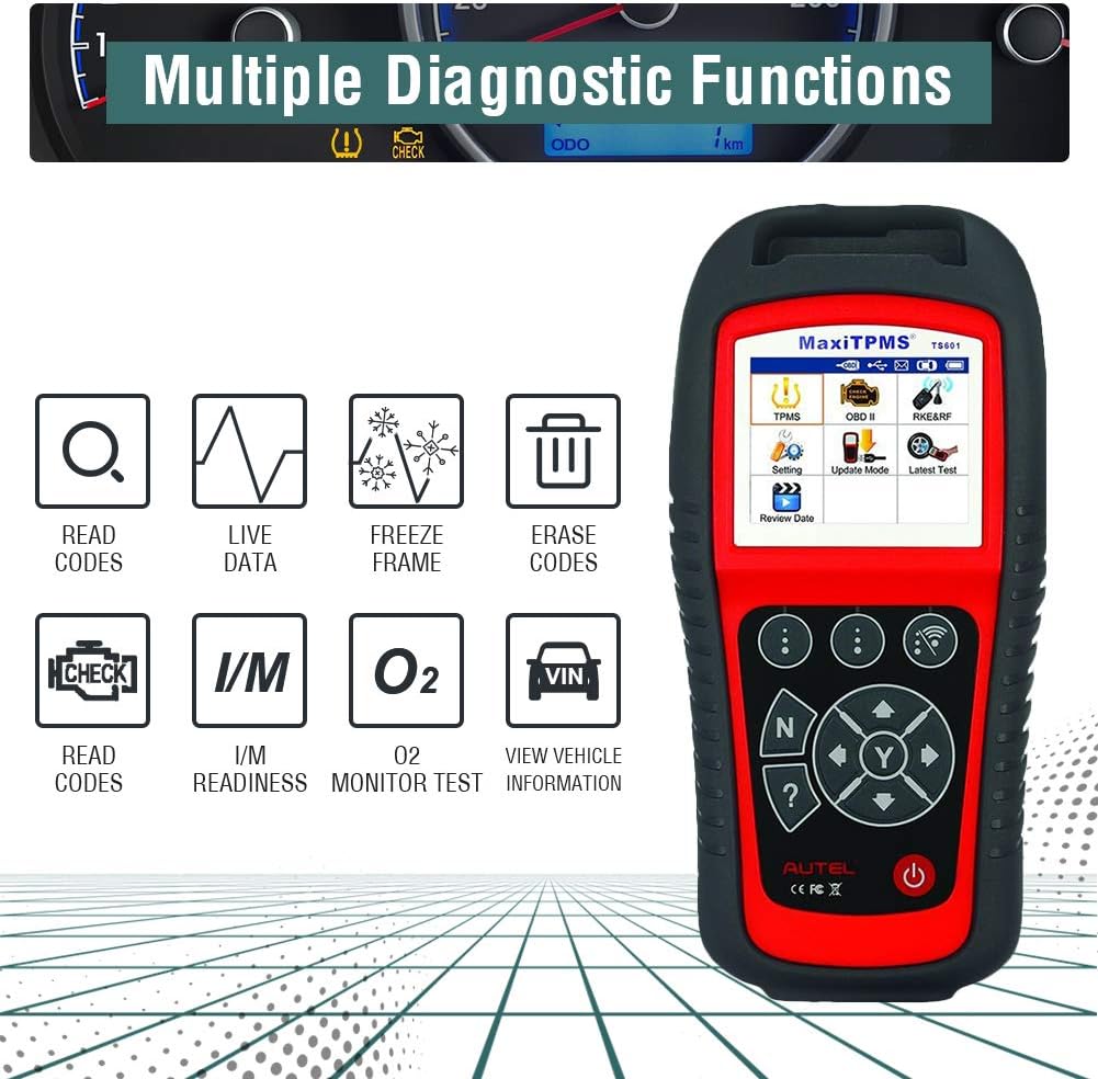 Wirelessly Sensor TPMS Reprogramming Activation Relearn Tool with OBDII Code Reader Function V866
