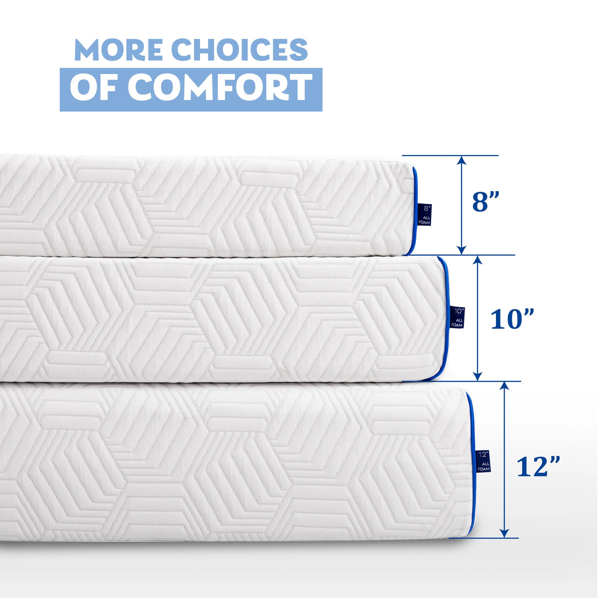 8 inch Green Tea Gel Infused Memory Foam Mattress, Twin M658