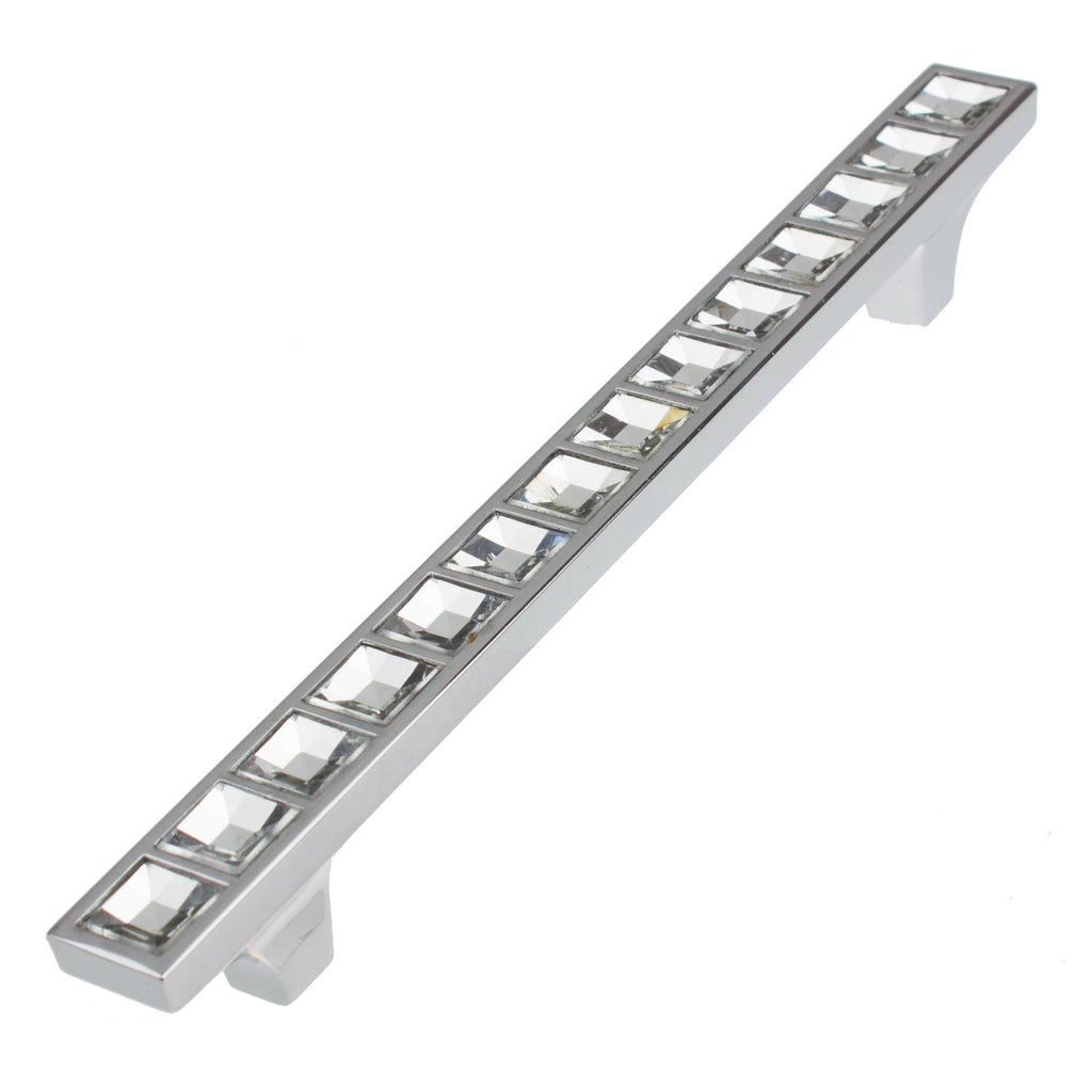6.75-Inch K9 Crystal Cabinet Pulls with 5-Inch Screw Spacing (Pack of 10 or 25) X968010