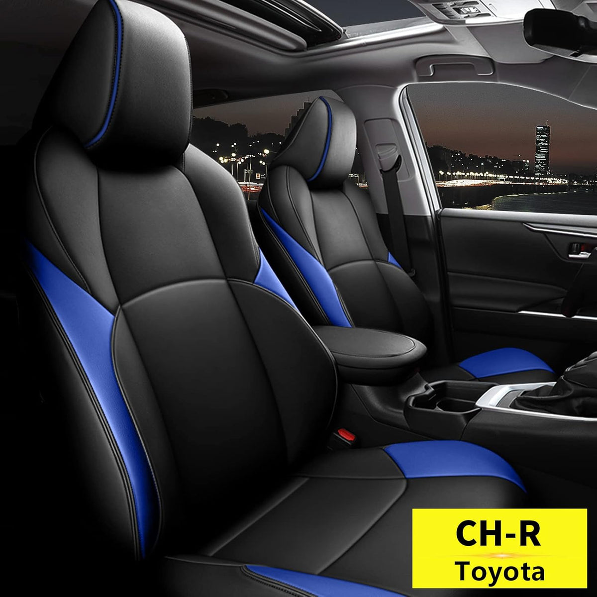 Faux Leather Car Seat Covers Full Set for Toyota C-HR I508122