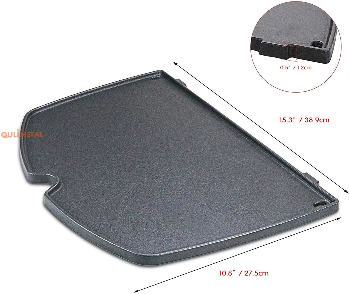Cast Iron Cooking Griddle for Gas Grills, 15.3 x 10.8 inches G591