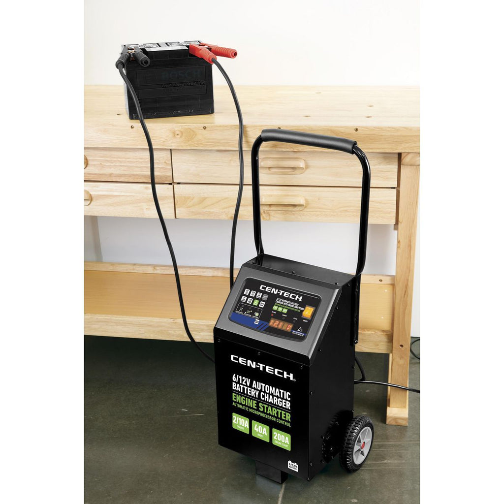 6/12V Automatic Battery Charger with Engine Jump Start D3988
