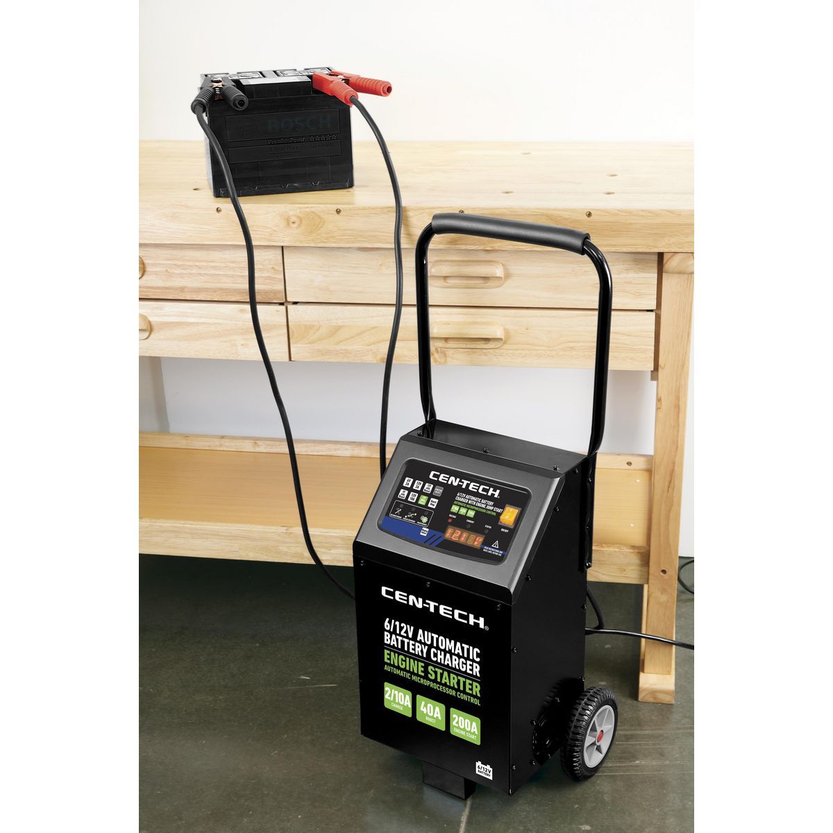 6/12V Automatic Battery Charger with Engine Jump Start D3988