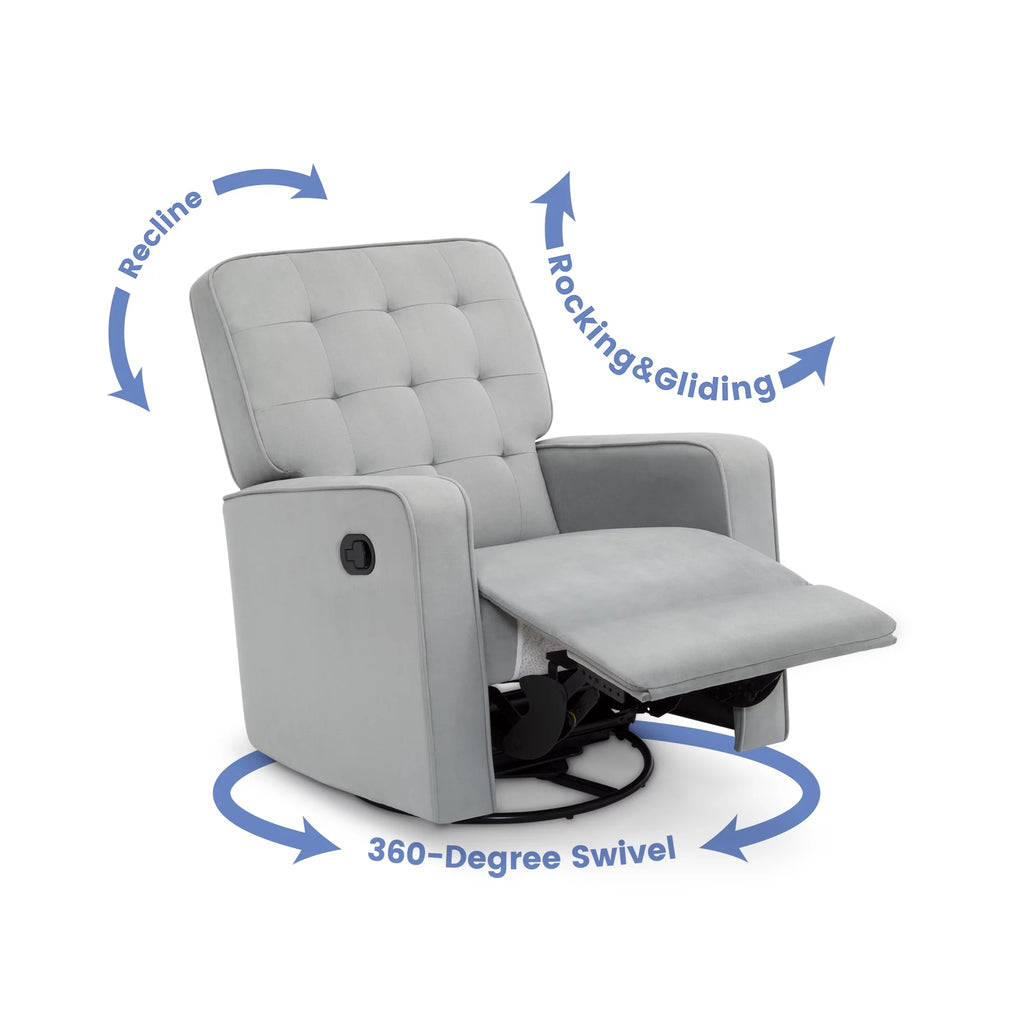 Recliner Glider Swivel Chair Linen J78909