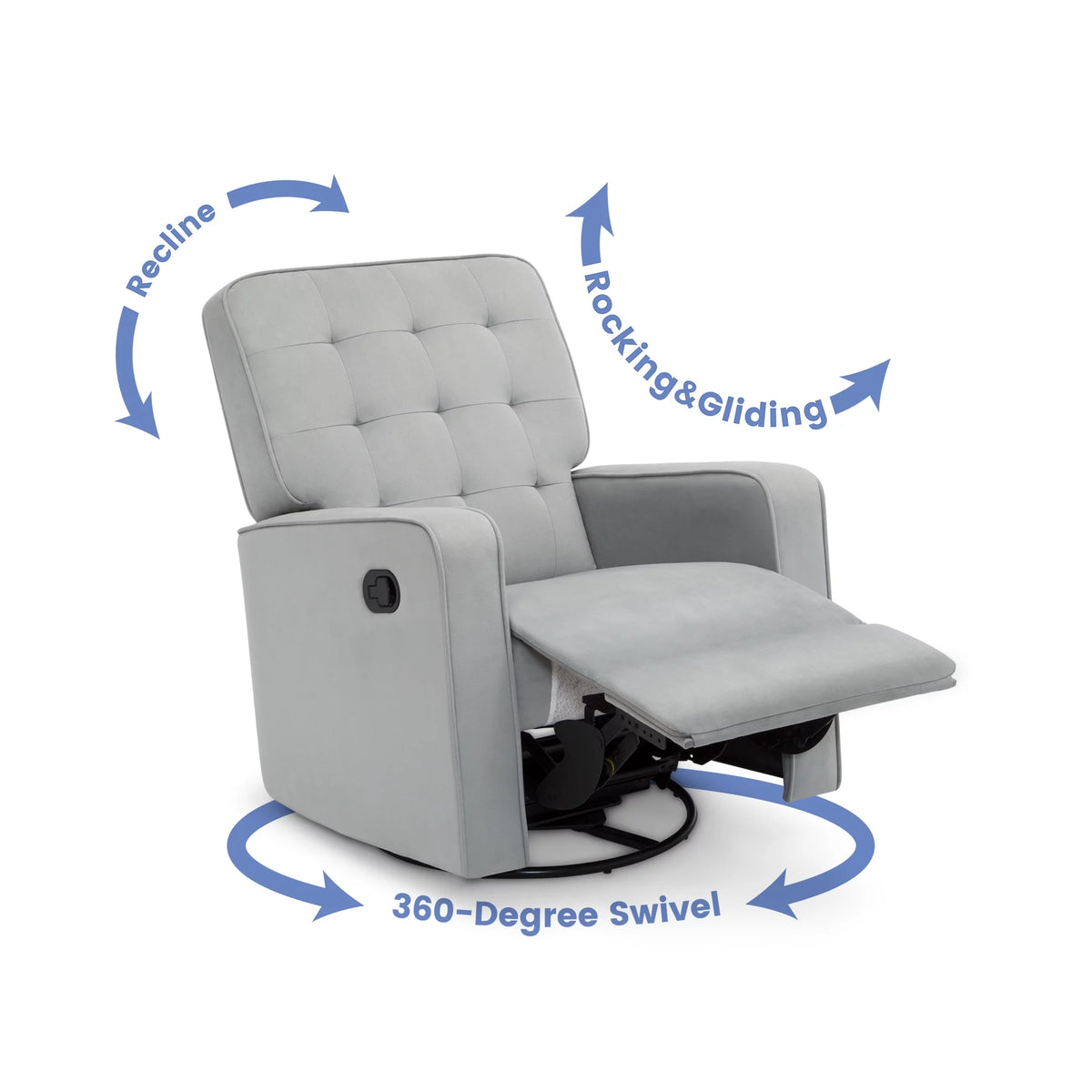 Recliner Glider Swivel Chair Linen J78909