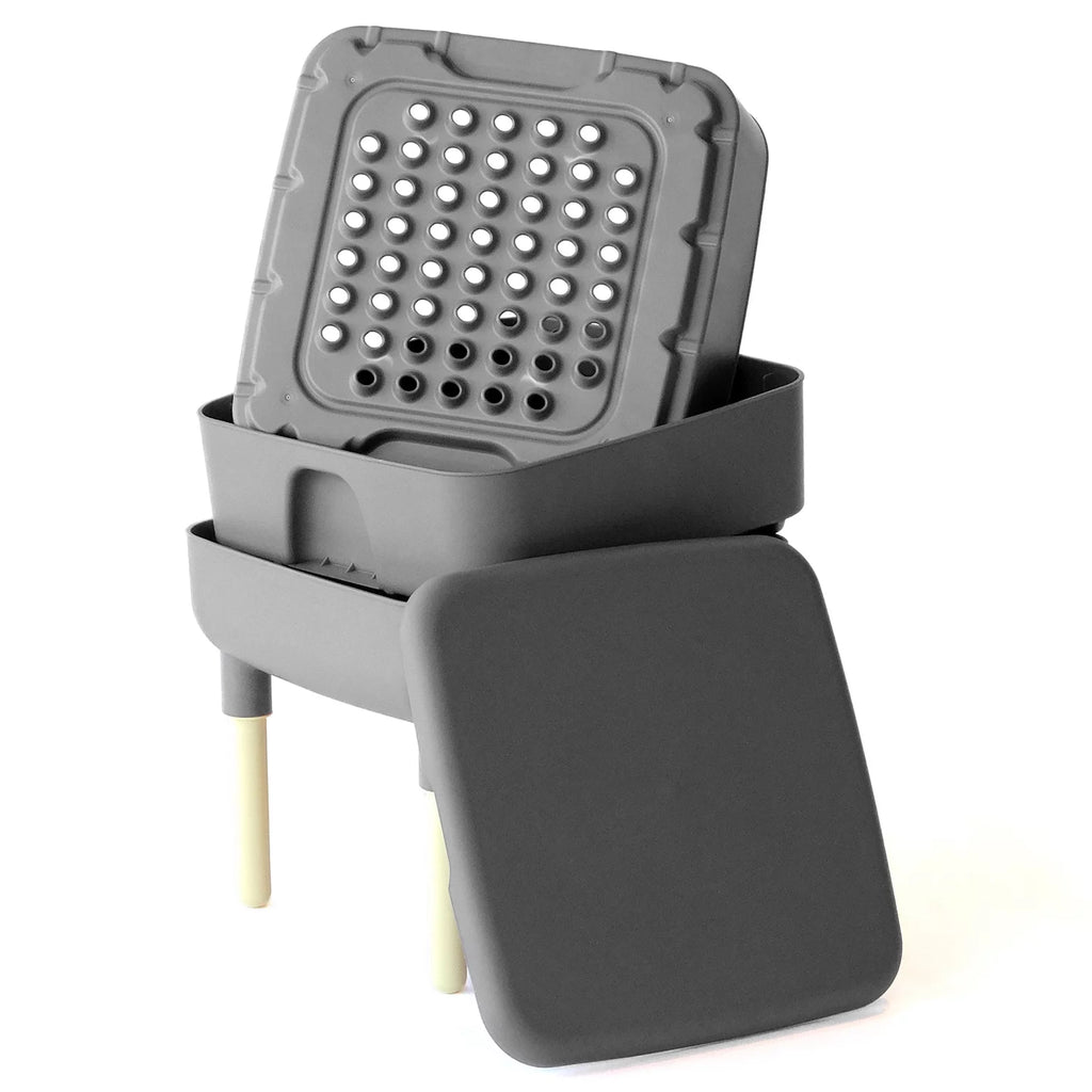 6 Gal Composting Bin System Gray M41712
