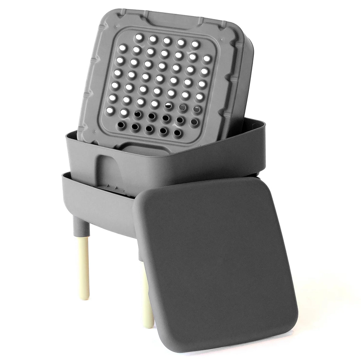 6 Gal Composting Bin System Gray M41712