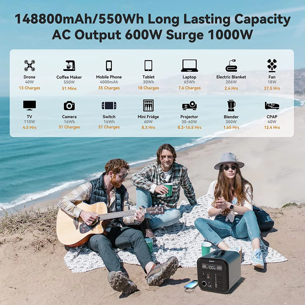 600 Watts Portable Power Station T7663