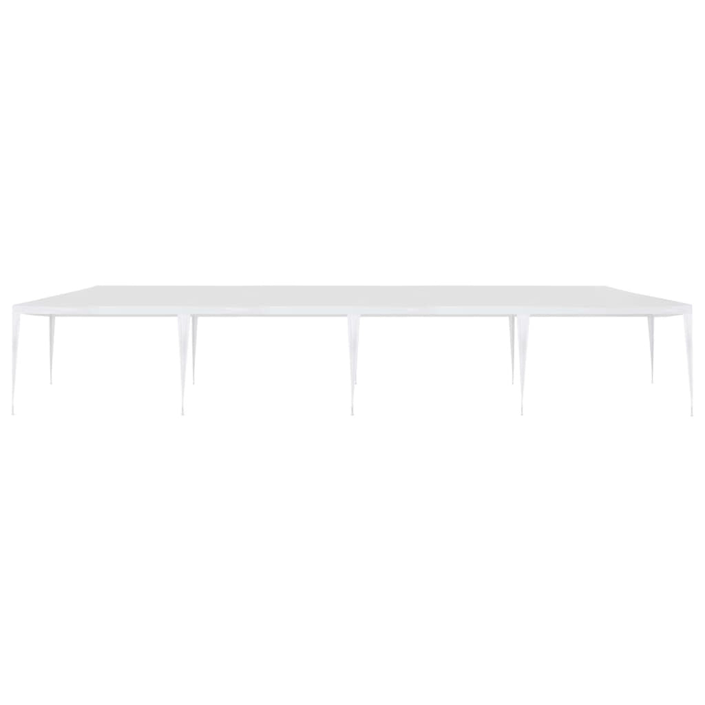 White PE Roof Party Tent Gazebo Canopy Shelter 9.8ft x 39.4ft x 8.4ft A897877