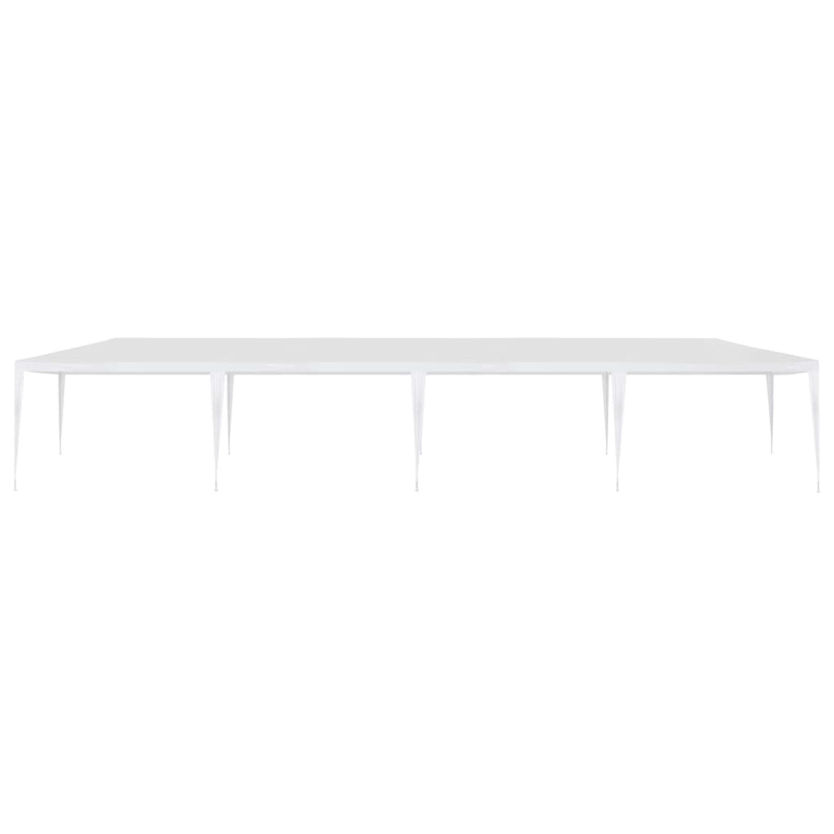 White PE Roof Party Tent Gazebo Canopy Shelter 9.8ft x 39.4ft x 8.4ft A897877