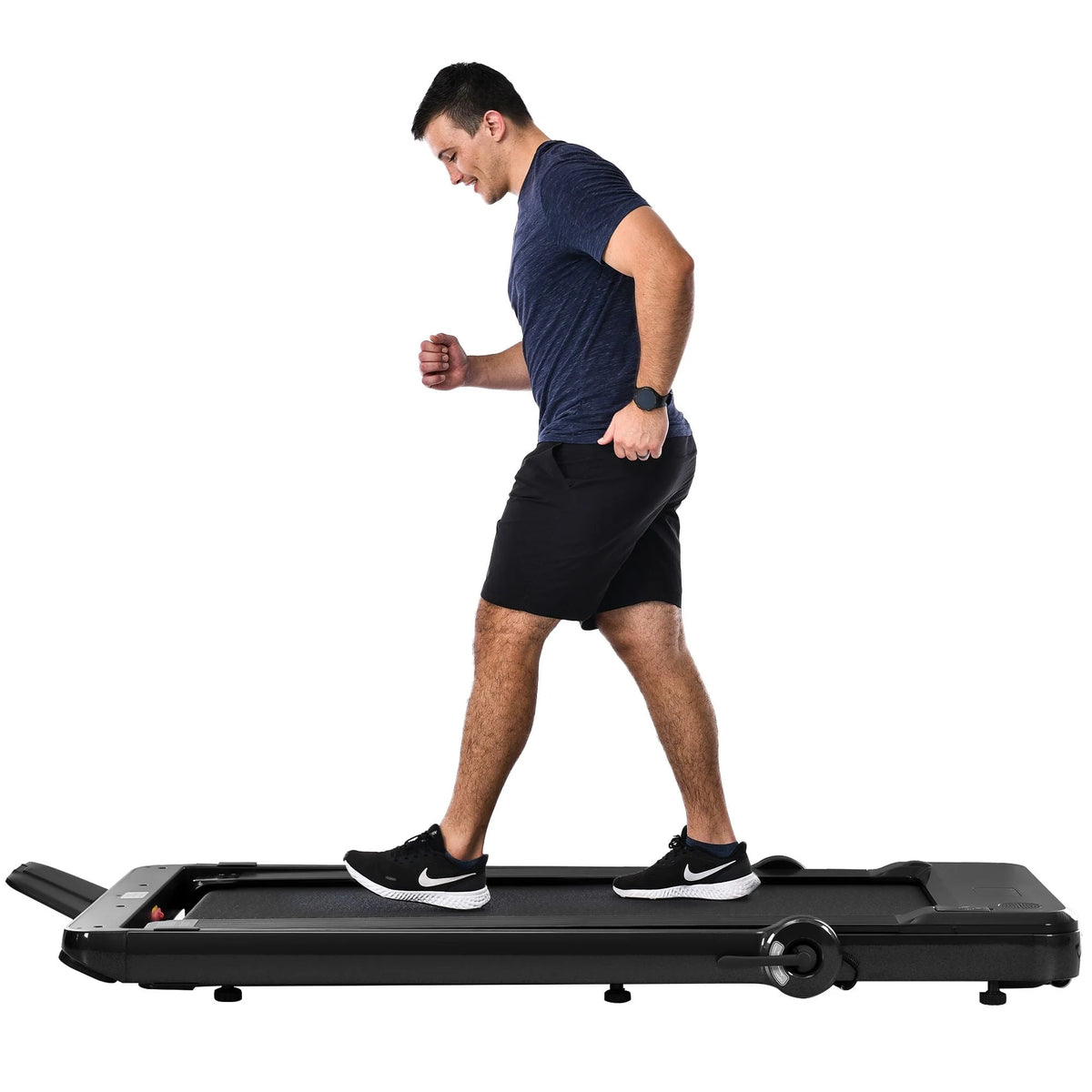 2 in1 Folding Treadmill 300 lb Capacity 8 mph Black F147