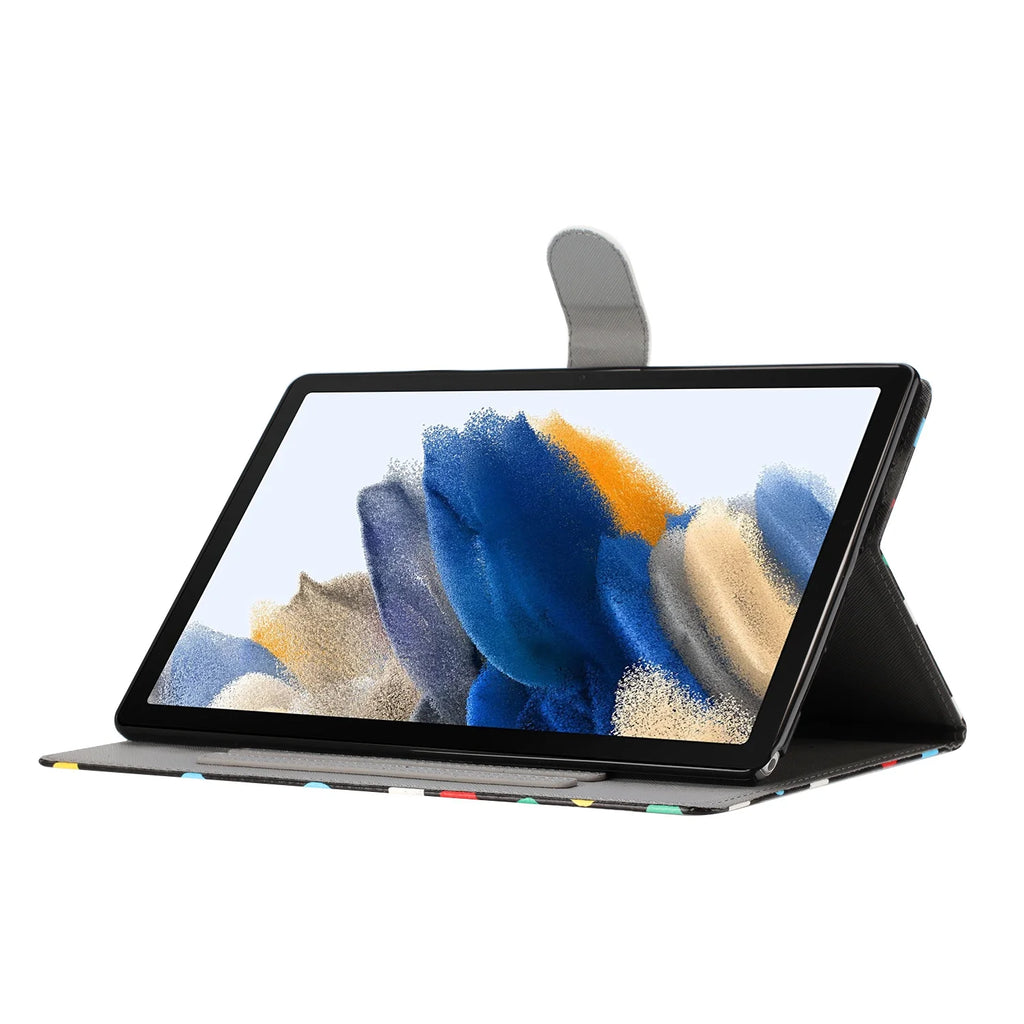 White PU Leather Tablet Case for Samsung Galaxy Tab A8 10.5 P371