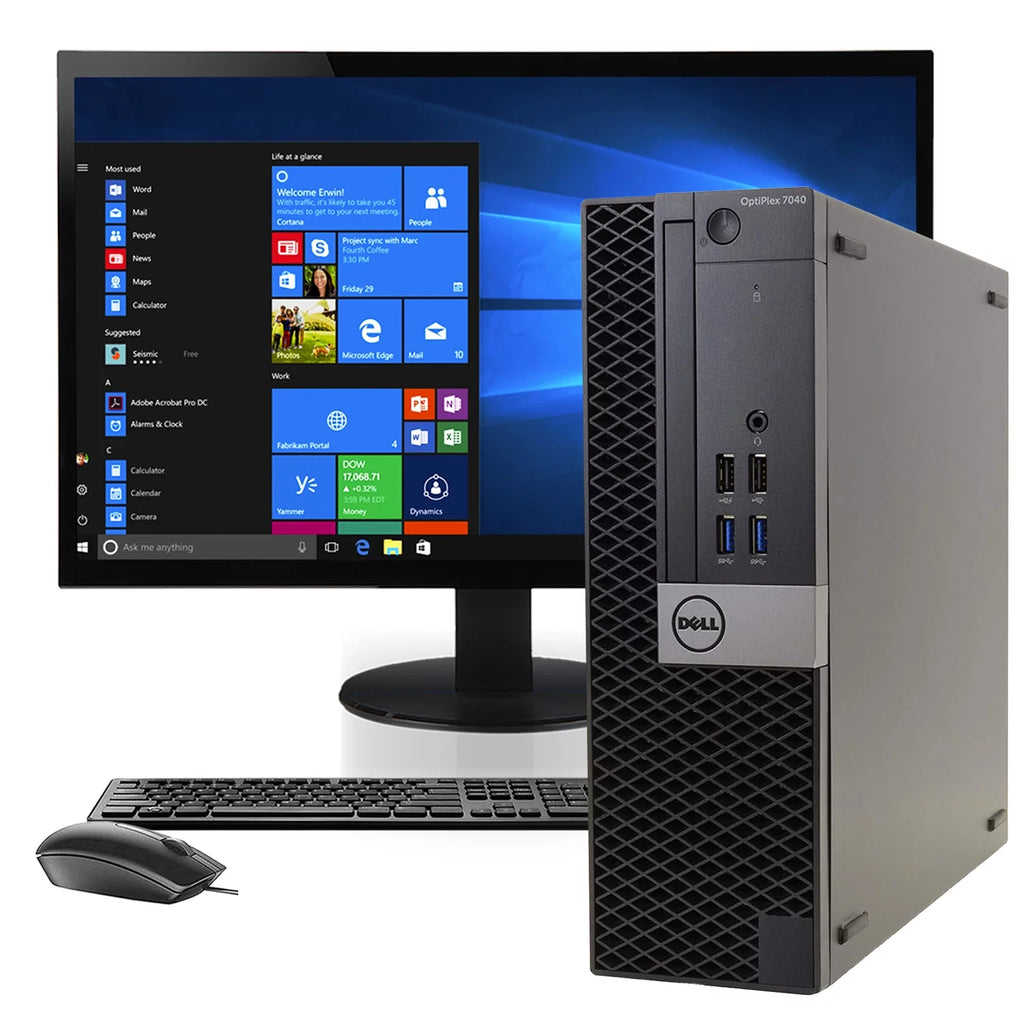 22" LCD Monitor Desktop Computer with Core i5-6500, 16GB DDR4 RAM, 1 TB, Windows 10 Pro D2111
