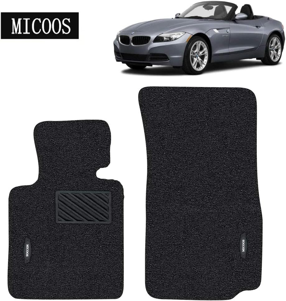 Black Pack of 2 All Weather Heavy Duty Waterproof Car Floor Mat Set W64887