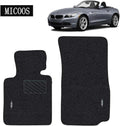 Black Pack of 2 All Weather Heavy Duty Waterproof Car Floor Mat Set W64887