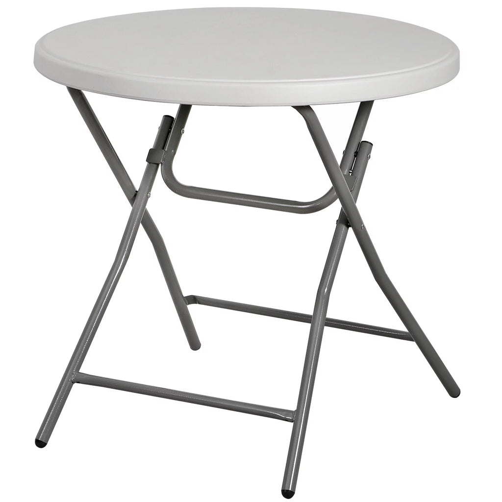 White 32" Round Plastic Dining Table Y633