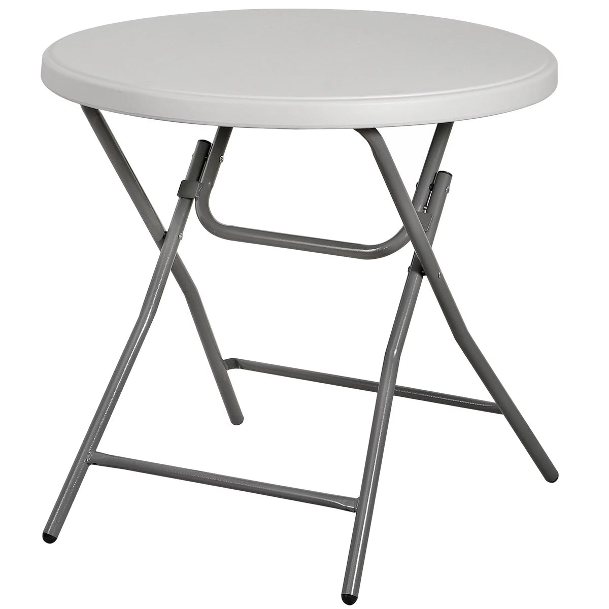 White 32" Round Plastic Dining Table Y633