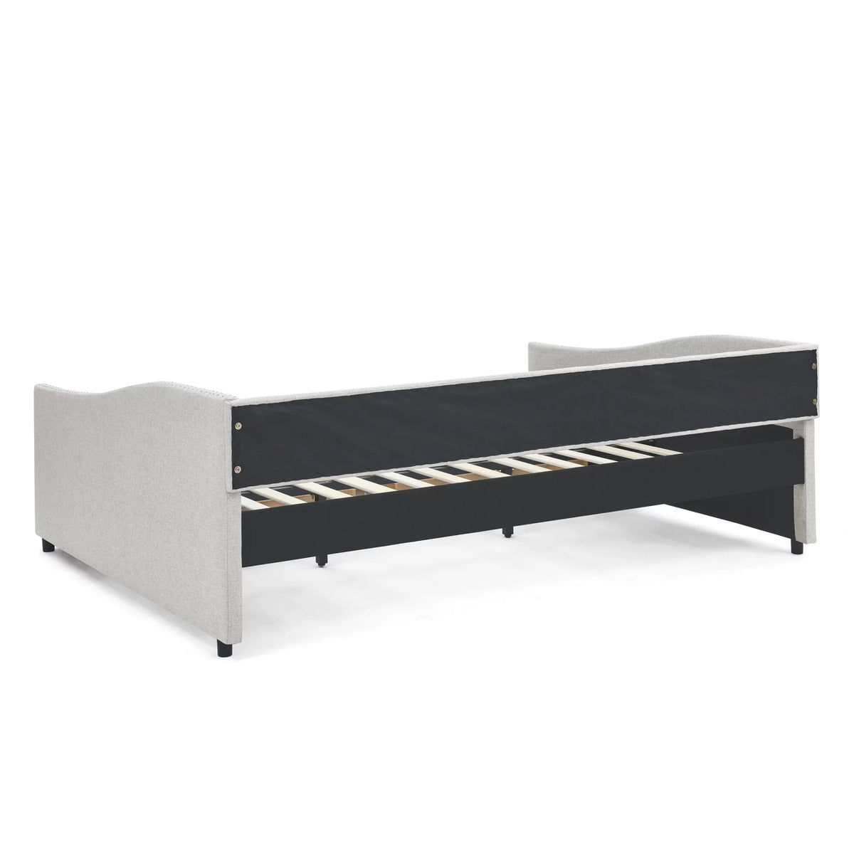 Beige Queen Size Upholstered Daybed with Drawers P327