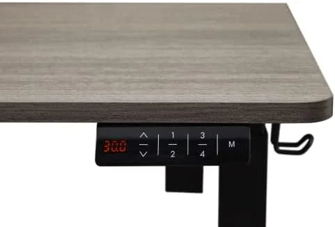 Electric Height Adjustable Standing Desk 55" Grey Oak E916