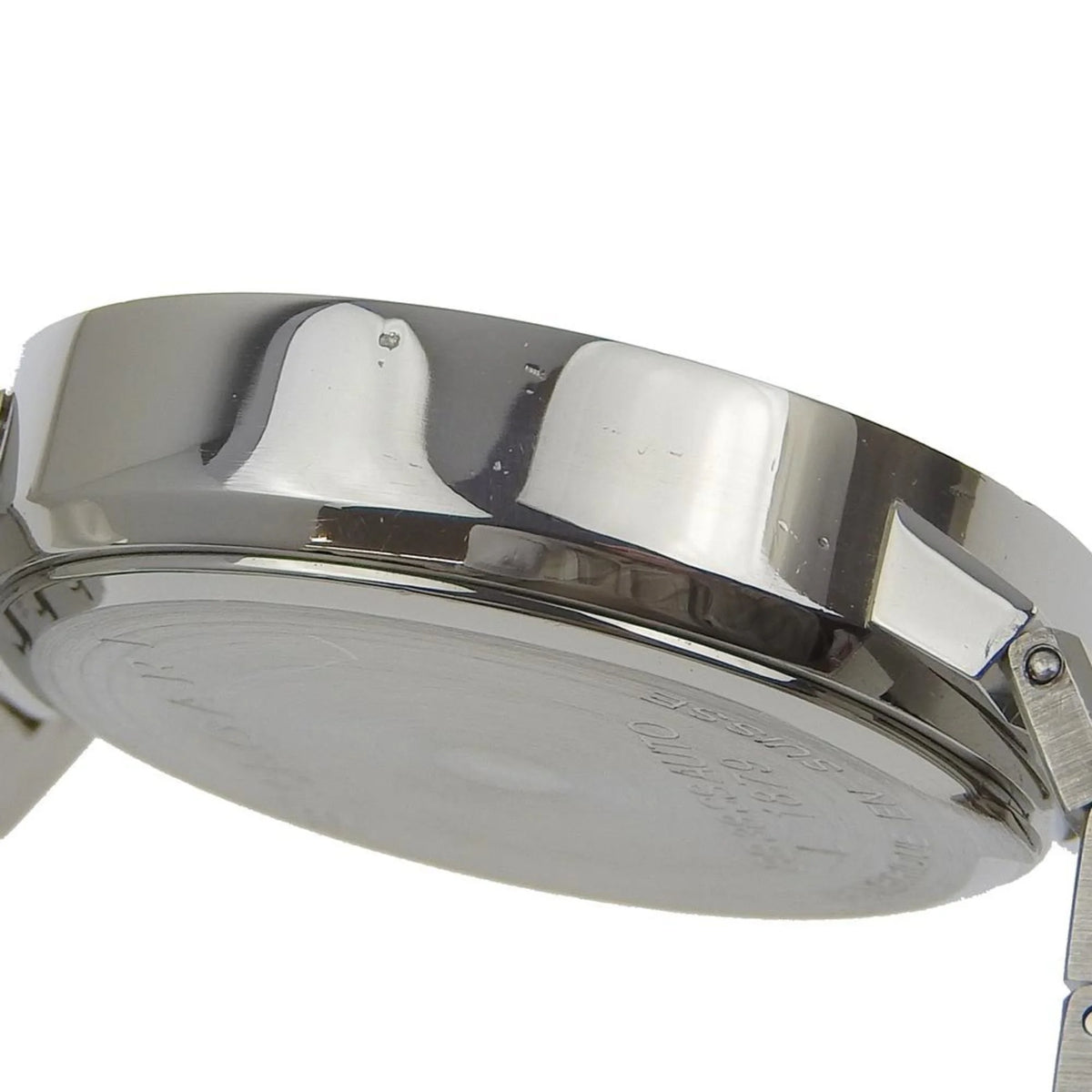 Pre-Owned Stainless Steel Automatic Winding Black Dial Men's Watch D18000