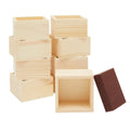 Unfinished Small Wooden Boxes with Sanding Sponge A937262