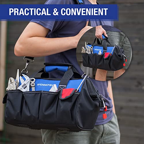 18-inch Wide Mouth Storage Tool Bag with Shoulder Strap R872640
