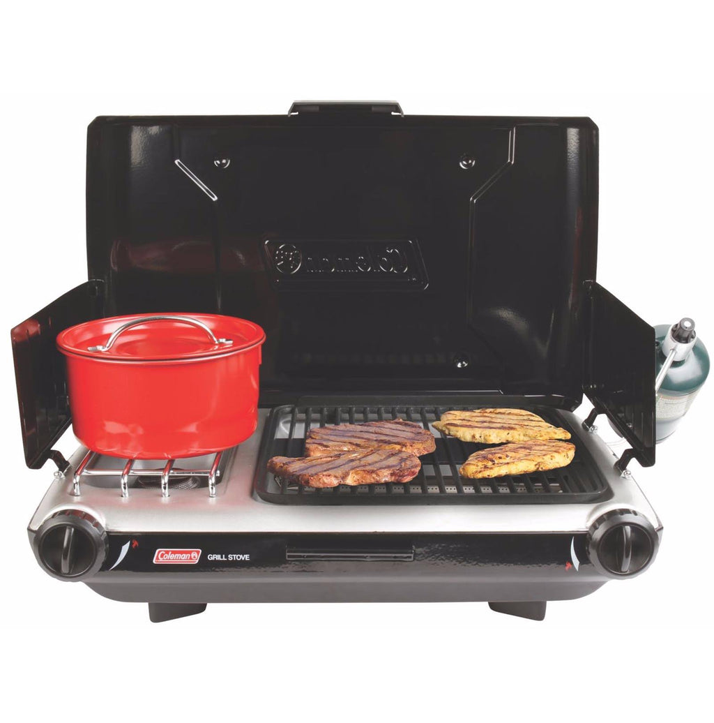Portable Propane Camp Grill/Stove, Black N62504