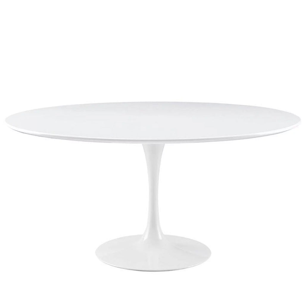 60" Round White Dining Table E888