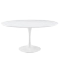 60" Round White Dining Table E888
