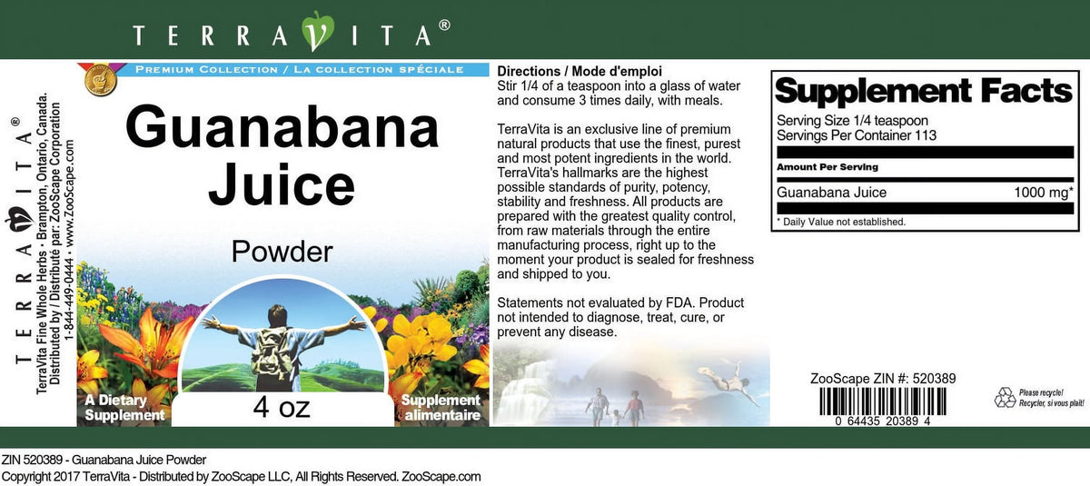 Guanabana Juice Powder 4 oz 3-Pack N10633