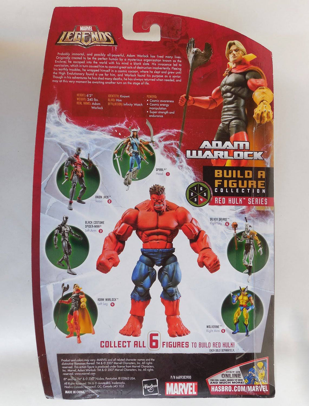 Red Hulk Build-A-Figure Wave Action Figure Wolverine Z164905