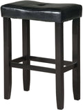 Black Counter Height Stool Set of 2 R6491