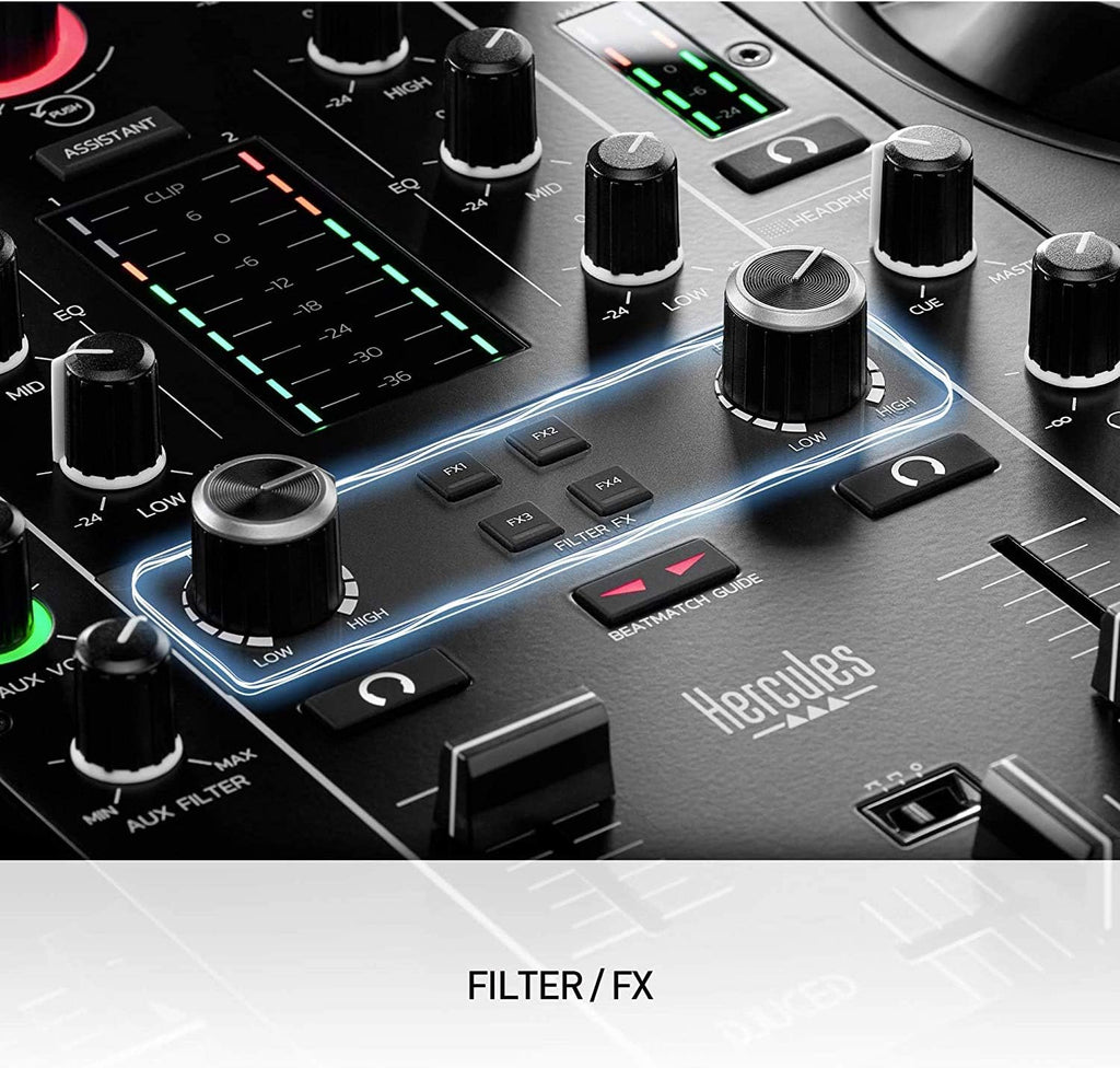 DJ Controller with DJ Headphones and Audio Cable O920338