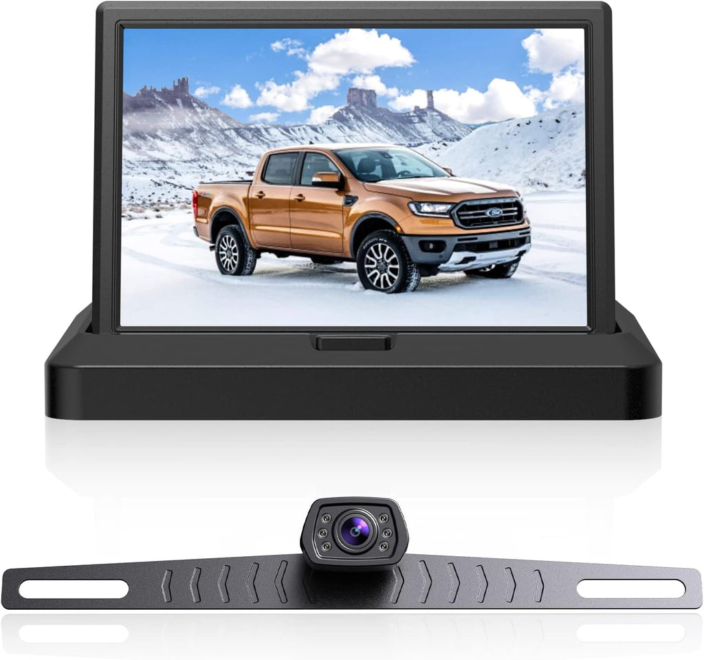 1080P Backup Camera with Monitor Kit, 5 Inch Monitor Pack of 2 N9984