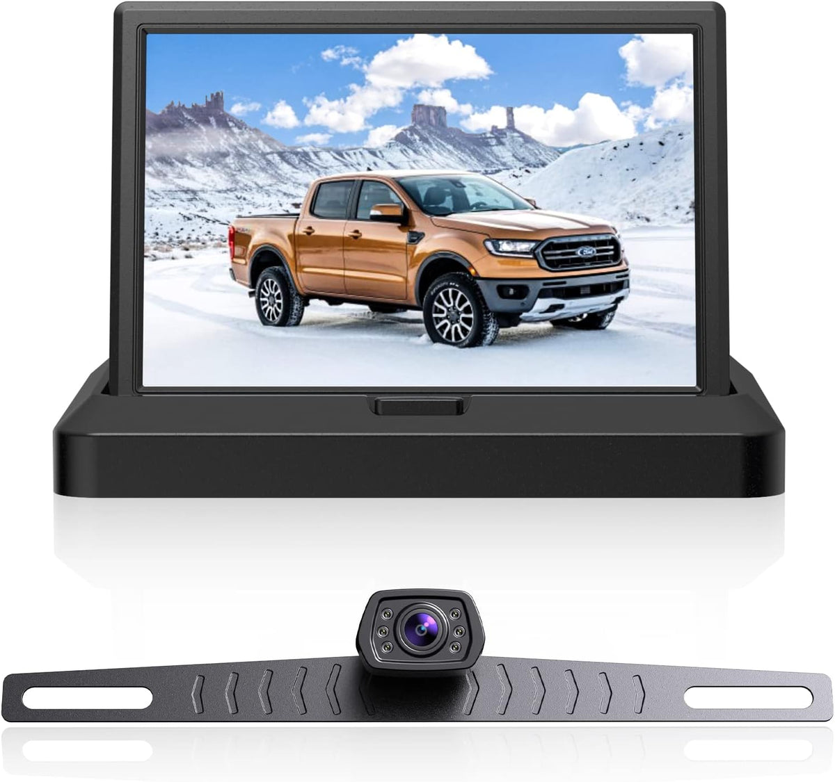 1080P Backup Camera with Monitor Kit, 5 Inch Monitor Pack of 2 N9984