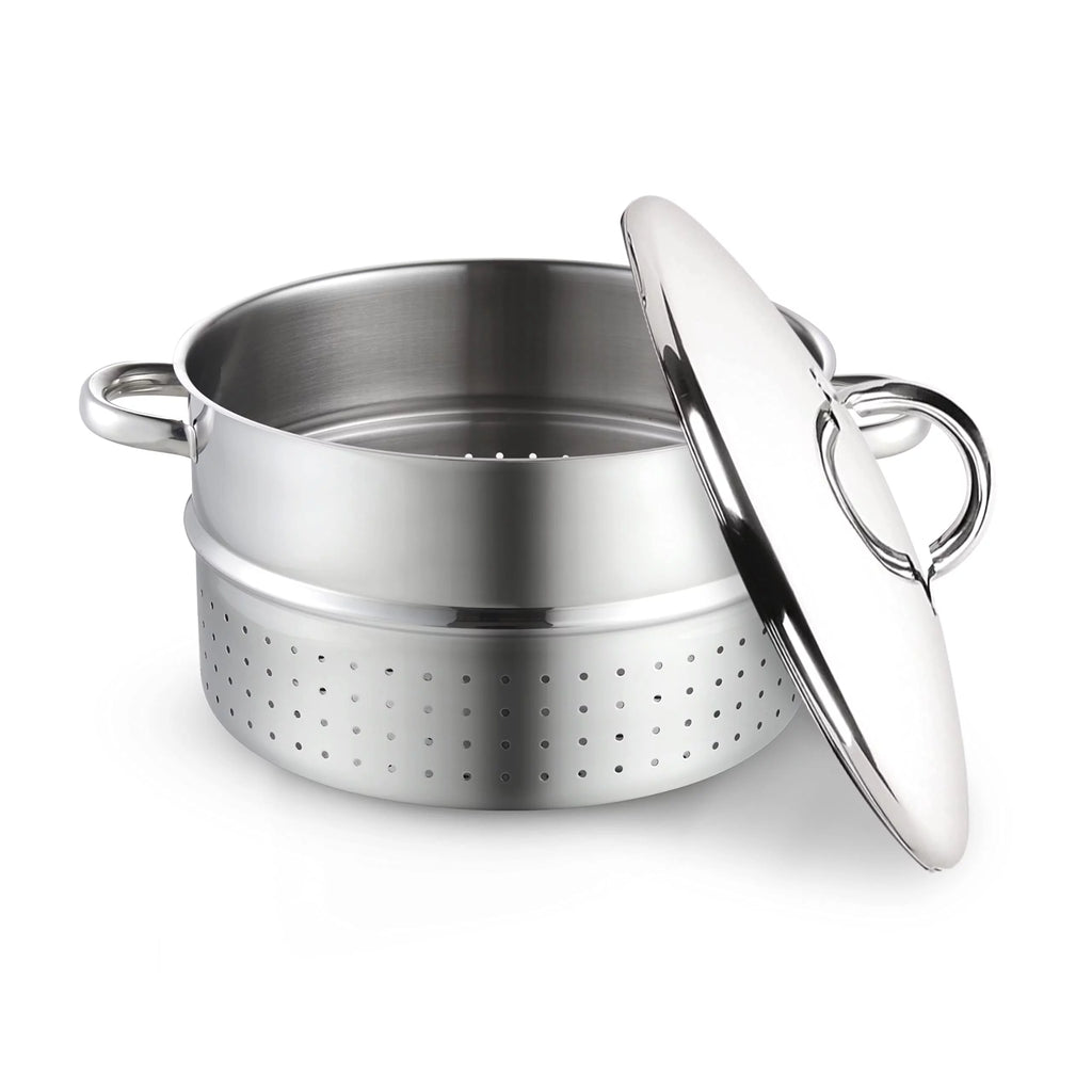 11-Quart Stainless Steel Canning Steamer Pot with Strainer and Lid V88901