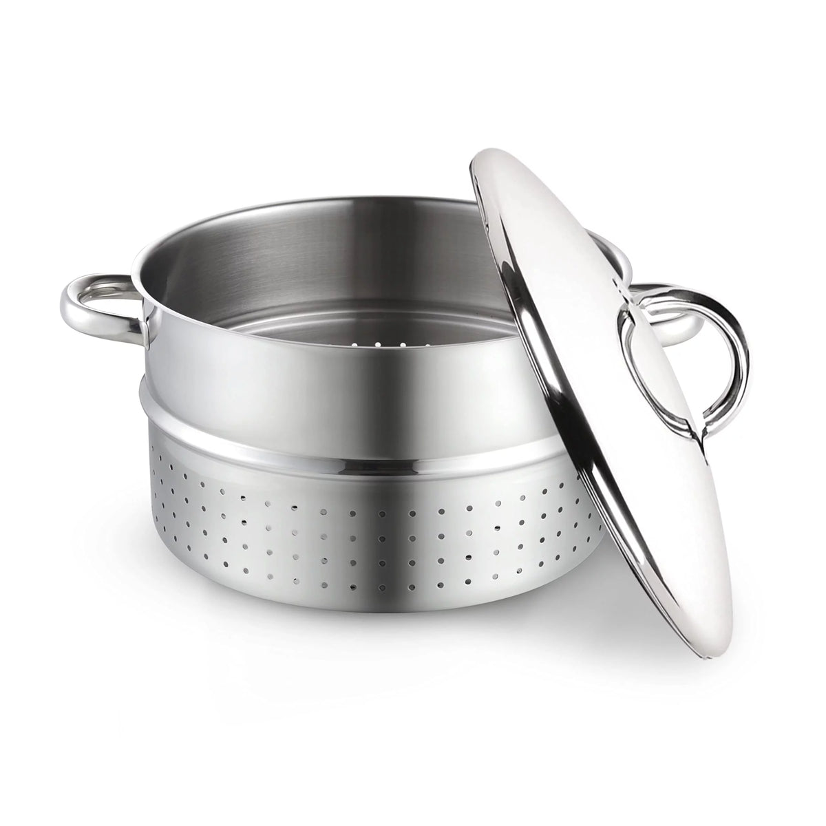 11-Quart Stainless Steel Canning Steamer Pot with Strainer and Lid V88901