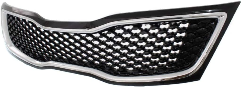 Black Grille Assembly with Chrome Molding O14423