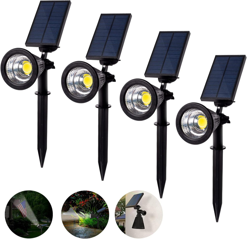 Adjustable Waterproof Solar Spot Lights 4 Pack U6764