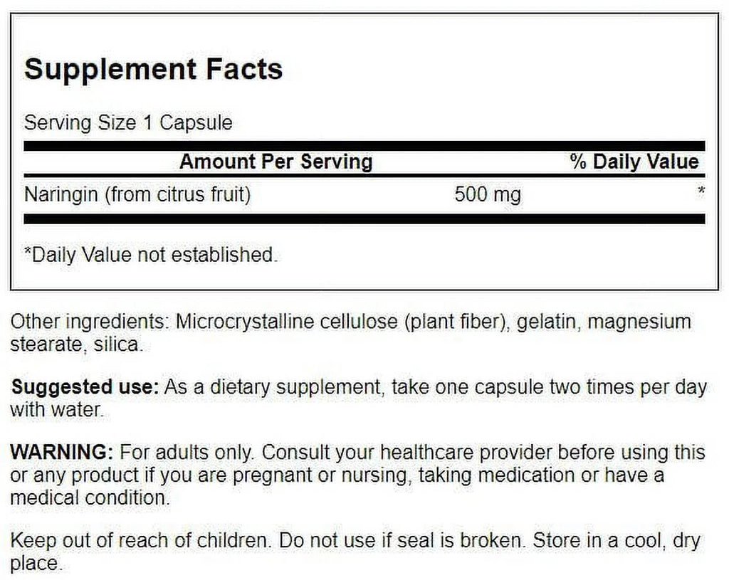 Naringin 500 mg 60 Caps 2 Pack F725