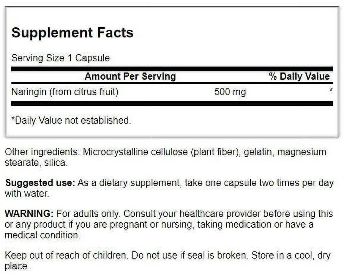 Naringin 500 mg 60 Caps 2 Pack F725