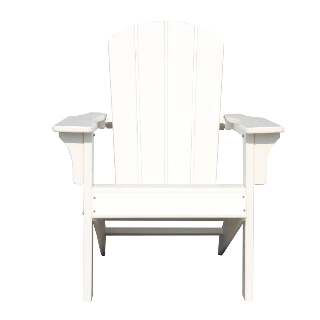 White Plastic Outdoor Adirondack Chair V979
