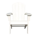 White Plastic Outdoor Adirondack Chair V979